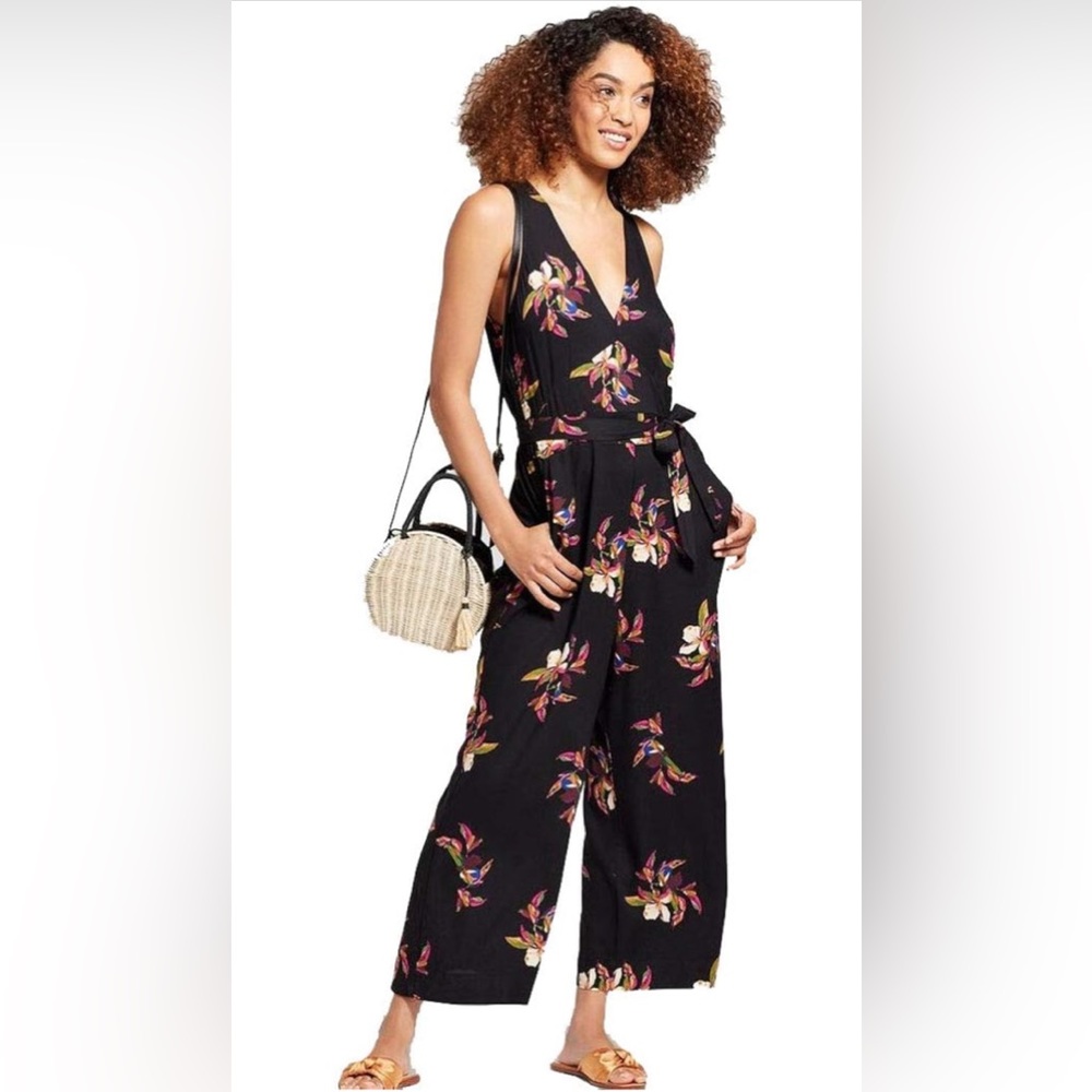 A New Day Floral Maxi Jumpsuit Romper